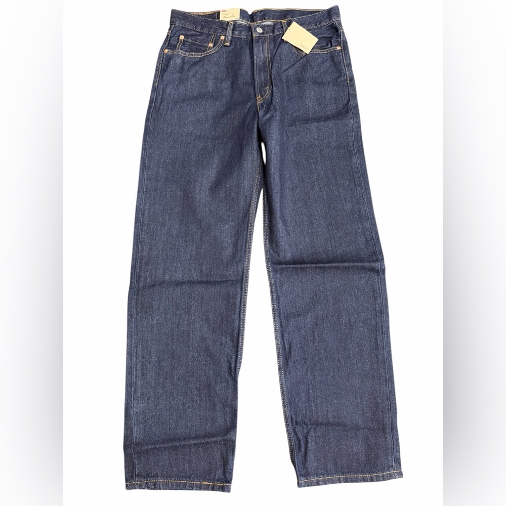 Levis Jeans Mens 34x32 Dark Wash 550 Relaxed Fit Brand New With Tags